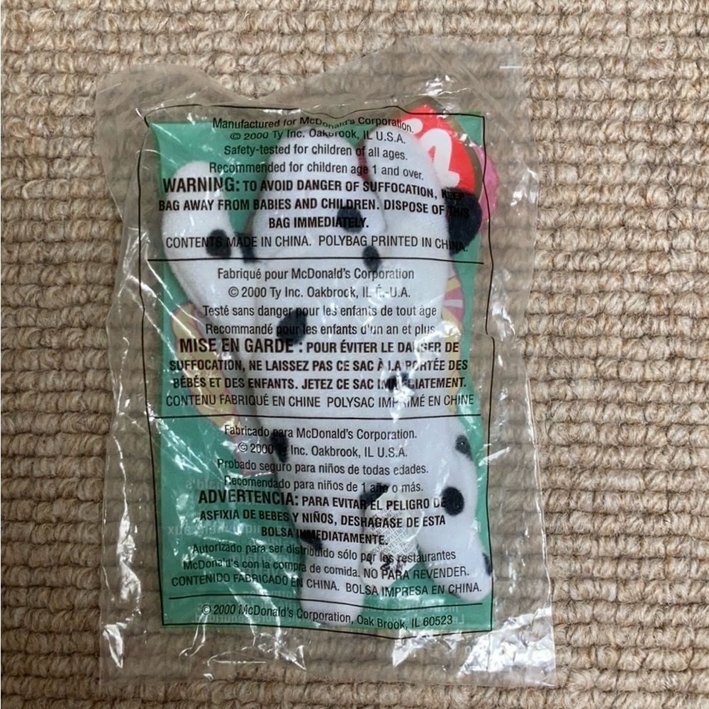 Dotty the Dalmatian Dog Teenie Beanie Baby